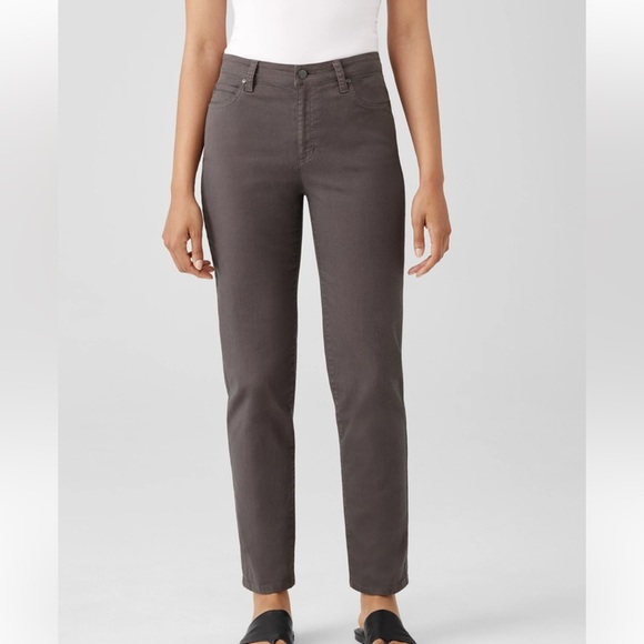 NWOT - Eileen Fisher Organic Cotton Denim High-Waisted Jean - Size Large - Picture 4 of 8